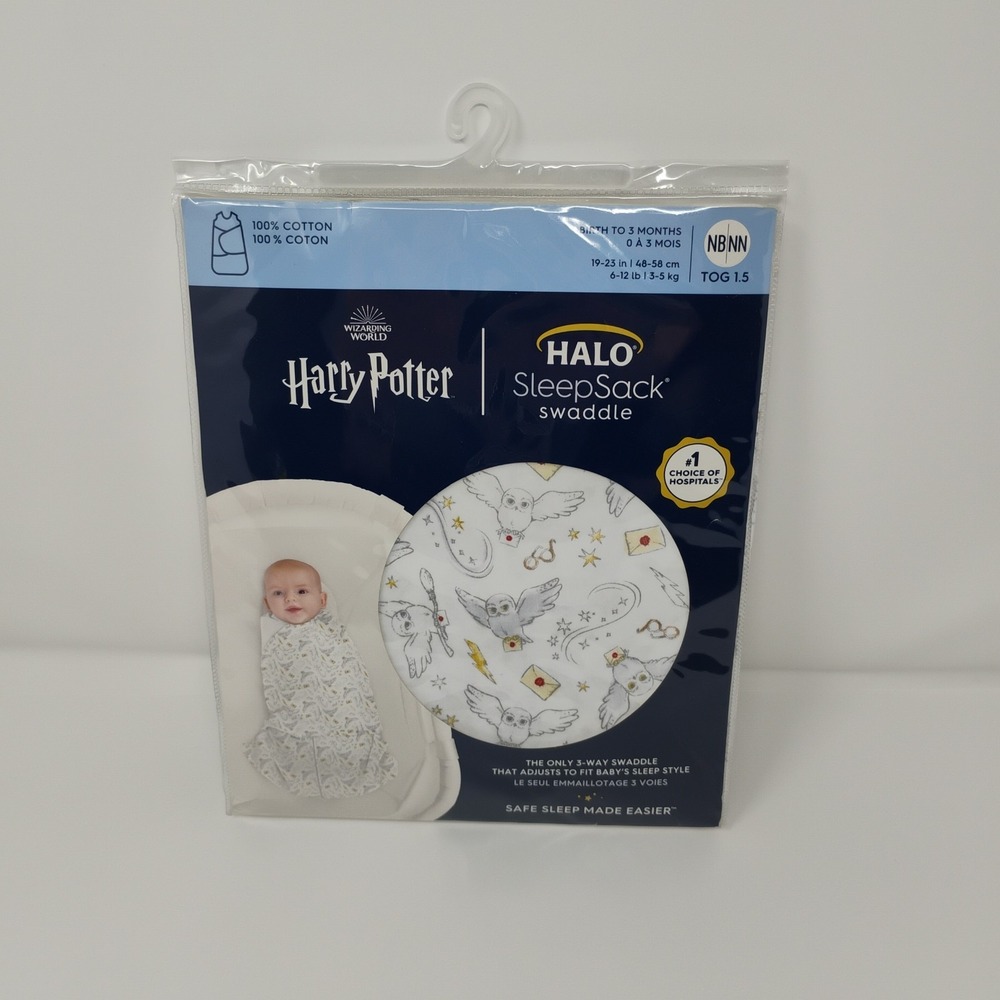 HALO SleepSack Harry Potter Cotton Wearable Swaddle Blanket Newborn Sleep Sack